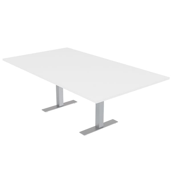 47.25 in W, 84 in L, 29 in H, Engineered Wood Top, White